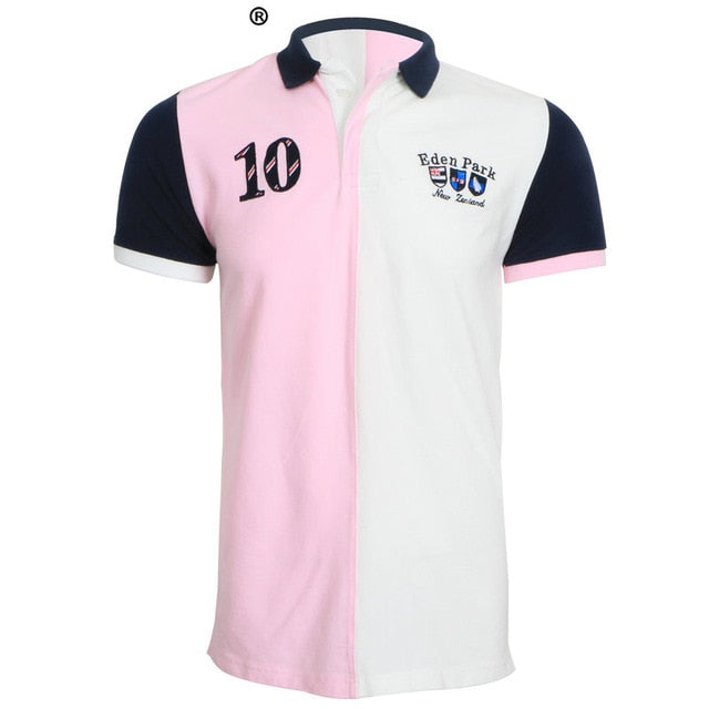 2019 best selling New men's COTTON Eden park Short polo for Men French brand designer casual Embroidery tops M L XL XXL