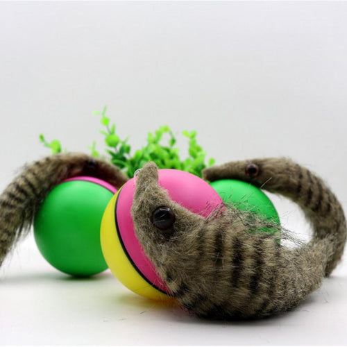 Jumping Rolling Chasing Moving Children Pet Toys Weasel Activation Ball Kids Pets Funny Beaver Toy