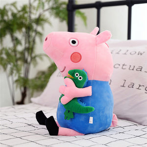 19 CM Original Peppa Pig Family George Dad Mom Pelucia Stuffed Doll Plush Toys For Children Birthday Gifts