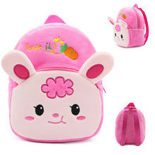Load image into Gallery viewer, Cute Cartoon Animal Mini Plush Backpack Baby Toy School Bag Kids Outdoor Travel Pack Bag Student Kindergarten Bateman Bags