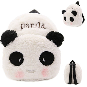 Cute Cartoon Animal Mini Plush Backpack Baby Toy School Bag Kids Outdoor Travel Pack Bag Student Kindergarten Bateman Bags