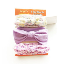 Load image into Gallery viewer, 3Pcs Cute Rabbit Ear Baby Headband Neonata Bow Flower Elastic Bandanas Baby Girls Headbands Children Turban Hair Accessories Set
