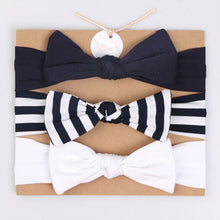 Load image into Gallery viewer, 3Pcs Cute Rabbit Ear Baby Headband Neonata Bow Flower Elastic Bandanas Baby Girls Headbands Children Turban Hair Accessories Set