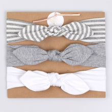 Load image into Gallery viewer, 3Pcs Cute Rabbit Ear Baby Headband Neonata Bow Flower Elastic Bandanas Baby Girls Headbands Children Turban Hair Accessories Set