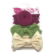 Load image into Gallery viewer, 3Pcs Cute Rabbit Ear Baby Headband Neonata Bow Flower Elastic Bandanas Baby Girls Headbands Children Turban Hair Accessories Set