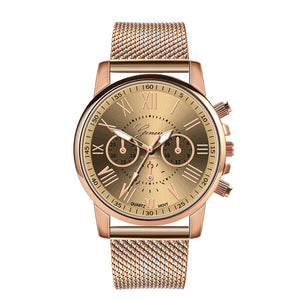 2019 Best Sell Watch Luxury Quartz Sport Military Stainless Steel Dial Leather Band Wrist Watch Dropshipping relogio feminino S7