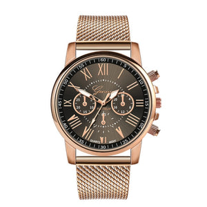 2019 Best Sell Watch Luxury Quartz Sport Military Stainless Steel Dial Leather Band Wrist Watch Dropshipping relogio feminino S7