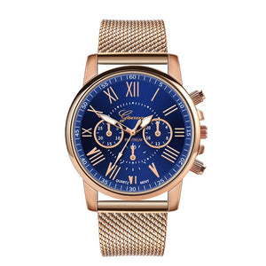 2019 Best Sell Watch Luxury Quartz Sport Military Stainless Steel Dial Leather Band Wrist Watch Dropshipping relogio feminino S7