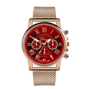 2019 Best Sell Watch Luxury Quartz Sport Military Stainless Steel Dial Leather Band Wrist Watch Dropshipping relogio feminino S7