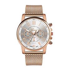 Load image into Gallery viewer, 2019 Best Sell Watch Luxury Quartz Sport Military Stainless Steel Dial Leather Band Wrist Watch Dropshipping relogio feminino S7