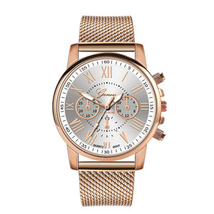 2019 Best Sell Watch Luxury Quartz Sport Military Stainless Steel Dial Leather Band Wrist Watch Dropshipping relogio feminino S7