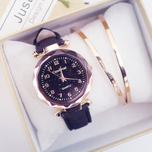 Load image into Gallery viewer, Quartz Wristwatches Fashion Starry Sky Women Watches Hot Sale Leather Ladies Bracelet Watch Casual Female Clock Relogio Feminino
