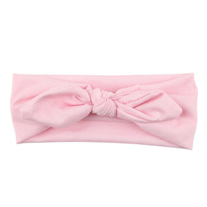 Baby Kids Girls Rabbit Bow Ear Hairband Headband Turban Knot Head Wraps Cotton Blends Unisex Black Pink Red Hot pink Green