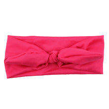 Load image into Gallery viewer, Baby Kids Girls Rabbit Bow Ear Hairband Headband Turban Knot Head Wraps Cotton Blends Unisex Black Pink Red Hot pink Green
