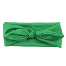 Load image into Gallery viewer, Baby Kids Girls Rabbit Bow Ear Hairband Headband Turban Knot Head Wraps Cotton Blends Unisex Black Pink Red Hot pink Green
