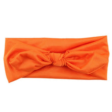 Load image into Gallery viewer, Baby Kids Girls Rabbit Bow Ear Hairband Headband Turban Knot Head Wraps Cotton Blends Unisex Black Pink Red Hot pink Green