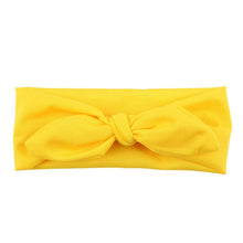 Load image into Gallery viewer, Baby Kids Girls Rabbit Bow Ear Hairband Headband Turban Knot Head Wraps Cotton Blends Unisex Black Pink Red Hot pink Green