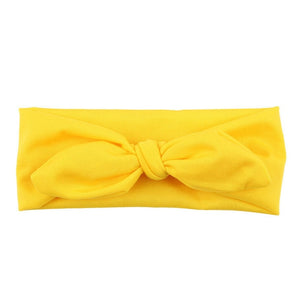 Baby Kids Girls Rabbit Bow Ear Hairband Headband Turban Knot Head Wraps Cotton Blends Unisex Black Pink Red Hot pink Green