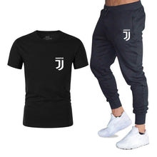 Load image into Gallery viewer, Hot 2019 summer new brand short sleeve shirt men sportswear suit men&#39;s sweatshirt men&#39;s brand clothing  t shirt set tracksuit