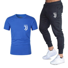 Load image into Gallery viewer, Hot 2019 summer new brand short sleeve shirt men sportswear suit men&#39;s sweatshirt men&#39;s brand clothing  t shirt set tracksuit