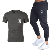 Load image into Gallery viewer, Hot 2019 summer new brand short sleeve shirt men sportswear suit men&#39;s sweatshirt men&#39;s brand clothing  t shirt set tracksuit
