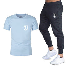 Load image into Gallery viewer, Hot 2019 summer new brand short sleeve shirt men sportswear suit men&#39;s sweatshirt men&#39;s brand clothing  t shirt set tracksuit