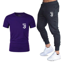 Load image into Gallery viewer, Hot 2019 summer new brand short sleeve shirt men sportswear suit men&#39;s sweatshirt men&#39;s brand clothing  t shirt set tracksuit