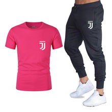 Load image into Gallery viewer, Hot 2019 summer new brand short sleeve shirt men sportswear suit men&#39;s sweatshirt men&#39;s brand clothing  t shirt set tracksuit