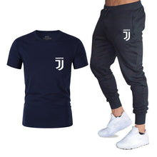 Load image into Gallery viewer, Hot 2019 summer new brand short sleeve shirt men sportswear suit men&#39;s sweatshirt men&#39;s brand clothing  t shirt set tracksuit