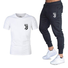Load image into Gallery viewer, Hot 2019 summer new brand short sleeve shirt men sportswear suit men&#39;s sweatshirt men&#39;s brand clothing  t shirt set tracksuit