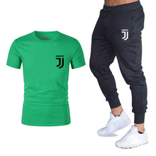 Load image into Gallery viewer, Hot 2019 summer new brand short sleeve shirt men sportswear suit men&#39;s sweatshirt men&#39;s brand clothing  t shirt set tracksuit
