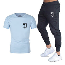 Load image into Gallery viewer, Hot 2019 summer new brand short sleeve shirt men sportswear suit men&#39;s sweatshirt men&#39;s brand clothing  t shirt set tracksuit