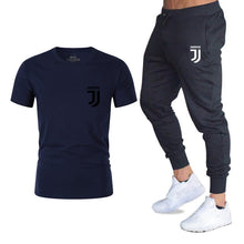 Load image into Gallery viewer, Hot 2019 summer new brand short sleeve shirt men sportswear suit men&#39;s sweatshirt men&#39;s brand clothing  t shirt set tracksuit