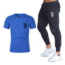 Load image into Gallery viewer, Hot 2019 summer new brand short sleeve shirt men sportswear suit men&#39;s sweatshirt men&#39;s brand clothing  t shirt set tracksuit