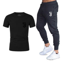 Load image into Gallery viewer, Hot 2019 summer new brand short sleeve shirt men sportswear suit men&#39;s sweatshirt men&#39;s brand clothing  t shirt set tracksuit