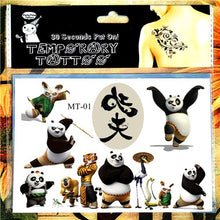 Load image into Gallery viewer, Children Temporary Tattoo Sticker Cartoon Tatoo Body Art Novelty Gag Toys for Dragon Knights Fans Waterproof 2-3 Days