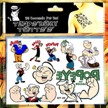 Load image into Gallery viewer, Children Temporary Tattoo Sticker Cartoon Tatoo Body Art Novelty Gag Toys for Dragon Knights Fans Waterproof 2-3 Days