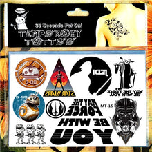 Load image into Gallery viewer, Children Temporary Tattoo Sticker Cartoon Tatoo Body Art Novelty Gag Toys for Dragon Knights Fans Waterproof 2-3 Days