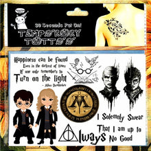 Load image into Gallery viewer, Children Temporary Tattoo Sticker Cartoon Tatoo Body Art Novelty Gag Toys for Dragon Knights Fans Waterproof 2-3 Days