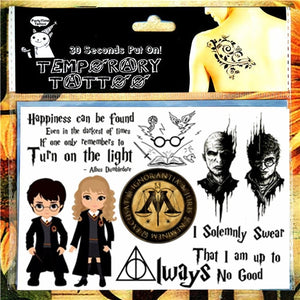 Children Temporary Tattoo Sticker Cartoon Tatoo Body Art Novelty Gag Toys for Dragon Knights Fans Waterproof 2-3 Days