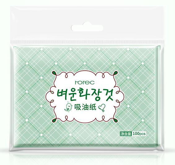100sheets/pack Green Tea Facial Oil Blotting Sheets Paper Cleansing Face Oil Control Absorbent Paper Beauty makeup tools