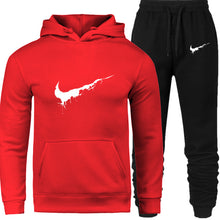 Load image into Gallery viewer, New 2018 Brand Tracksuit Men Thermal Men Sportswear Sets Fleece Thick Hoodie+Pants Sporting Suit Casual Sweatshirts Sport Suit