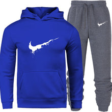 Load image into Gallery viewer, New 2018 Brand Tracksuit Men Thermal Men Sportswear Sets Fleece Thick Hoodie+Pants Sporting Suit Casual Sweatshirts Sport Suit