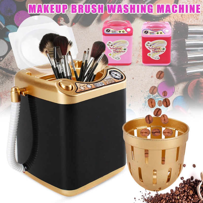 Mini Multifunction Kids Washing Machine Toy Beauty Sponge Brushes Washer Pretend Play Toys 998
