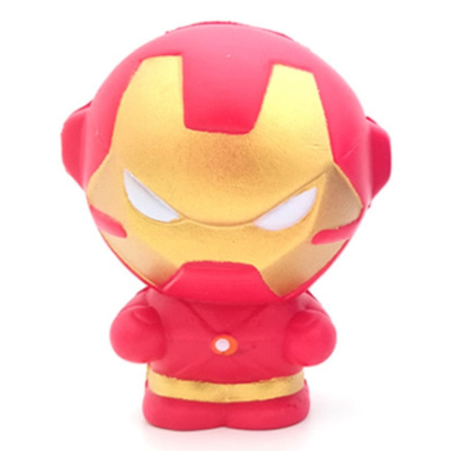 New Cute Super Hero Squishy Spiderman Iron Man Hulk Slow Rising Soft Squeeze Toys Bread Scent Stress Relief for Kid Fun Gift Toy