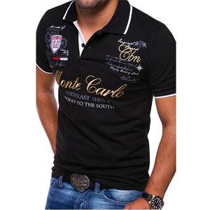 ZOGAA Polo Shirts Men's Fashion Personality Short Sleeve Shirt Male Printing Casual Polos Shirts Brand Quality Tops Tees 2019