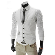 Load image into Gallery viewer, 2019 Hot Men Formal Dress Suit Vests Slim Fit Men Suit Vest Male Wedding Party Waistcoat Homme Casual Sleeveless Business Jacket