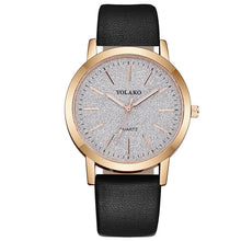 Load image into Gallery viewer, Top Brand High Quality Fashion Womens Ladies Simple Watches Geneva Faux Leather Analog Quartz Wrist Watch clock saat Gift