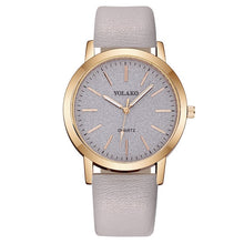 Load image into Gallery viewer, Top Brand High Quality Fashion Womens Ladies Simple Watches Geneva Faux Leather Analog Quartz Wrist Watch clock saat Gift
