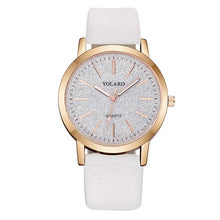 Load image into Gallery viewer, Top Brand High Quality Fashion Womens Ladies Simple Watches Geneva Faux Leather Analog Quartz Wrist Watch clock saat Gift